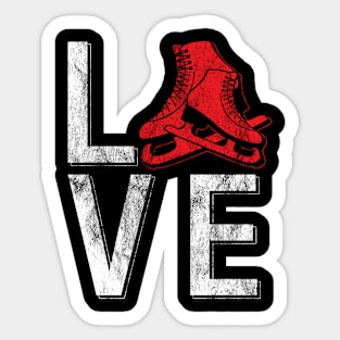 Ice skating love Sticker